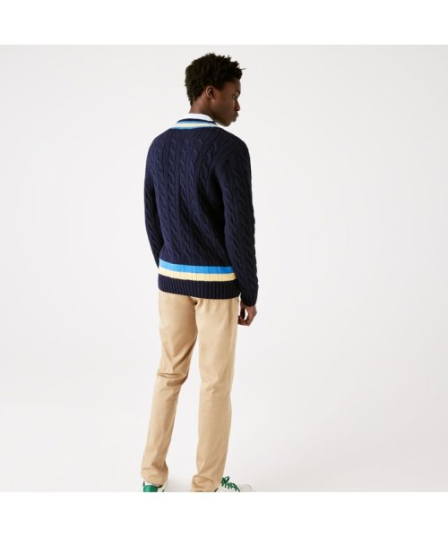 LACOSTE Mens(ラコステ　メンズ)/Vネックテニスセーター/img01