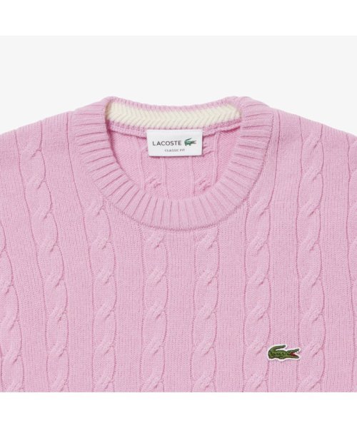 LACOSTE Mens(ラコステ　メンズ)/エッセンシャルケーブルニットセーター/img08