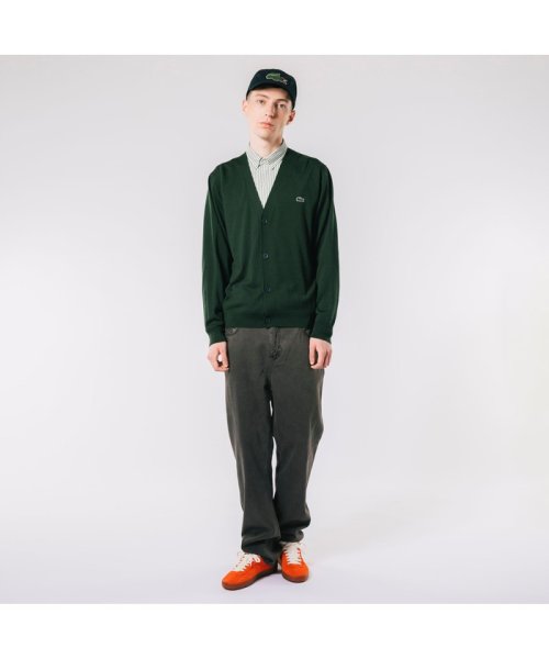 LACOSTE Mens(ラコステ　メンズ)/ウォッシャブルウールVネックニットカーディガン/img01