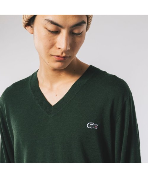 LACOSTE Mens(ラコステ　メンズ)/ウォッシャブルウールVネックニットセーター/img02