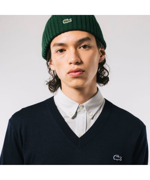 LACOSTE Mens(ラコステ　メンズ)/ウォッシャブルウールVネックニットセーター/img12