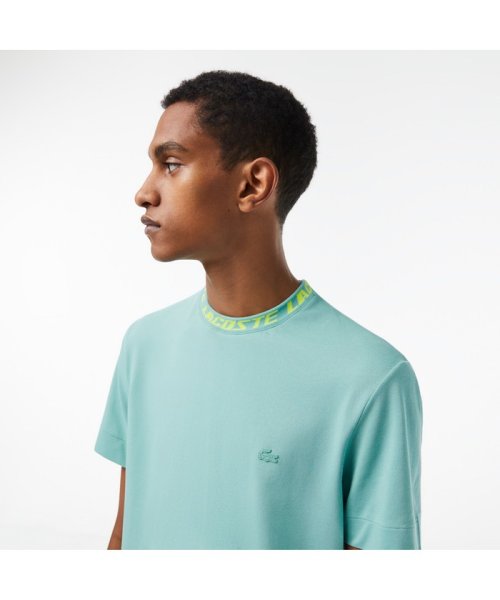 LACOSTE Mens(ラコステ　メンズ)/エコ鹿の子地ジャカードネックTシャツ/img01