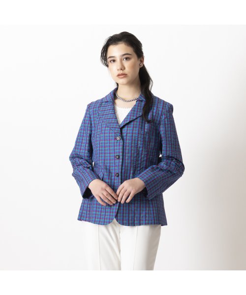 Selection】米沢織 シルクサッカージャケット(505174364)｜阪急百貨店 