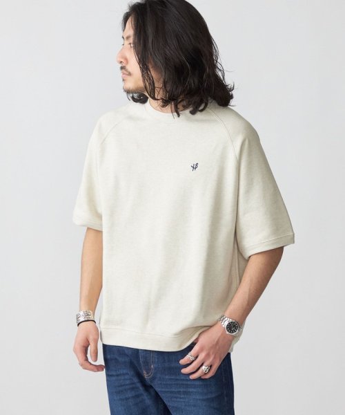 SHIPS MEN(シップス　メン)/*SHIPS: ALBINI ワンポイント ロゴ コットン/カシミヤ ラグラン スウェット Tシャツ/img19