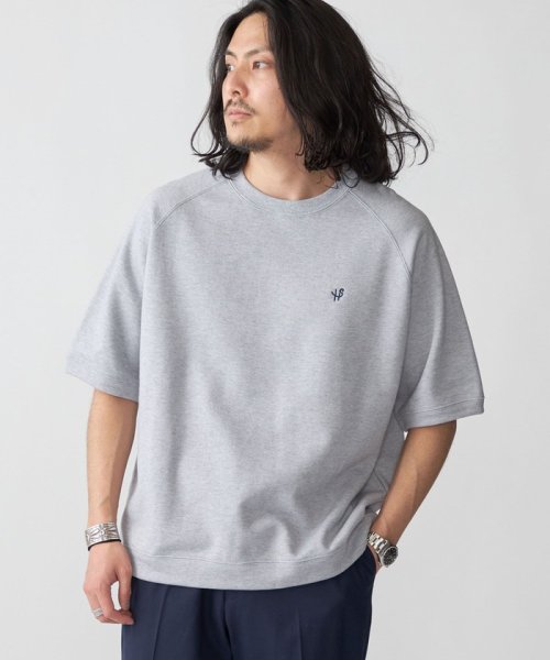 SHIPS MEN(シップス　メン)/*SHIPS: ALBINI ワンポイント ロゴ コットン/カシミヤ ラグラン スウェット Tシャツ/img27