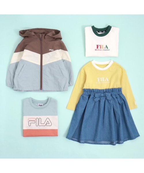 apres les cours(アプレレクール)/FILA ロゴ刺繍ドッキングワンピース/img13