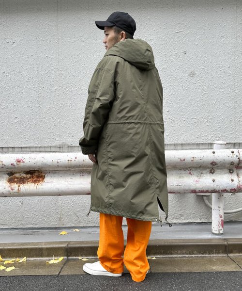 ナイロンタッサー ４ＷＡＹ モッズコート［フーデットベストセット］ 