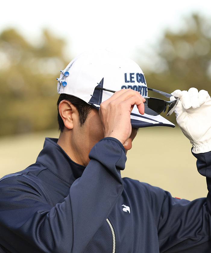≪ゴルファーズ≫キャップ (ラウンディッシュ芯/サングラス差し込み