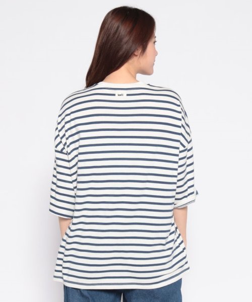 LEVI’S OUTLET(リーバイスアウトレット)/SS DRAPEY TEE SUMAC_ SARGASSO SEA STRIPE/img02