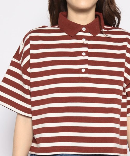 LEVI’S OUTLET(リーバイスアウトレット)/ASTRID POLO CINNAMON_ FIRED BRICK STRIPE/img03