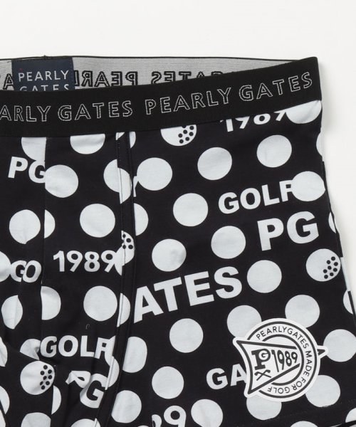 PEARLY GATES(パーリーゲイツ)/パーリーゲイツ　ドット＆ロゴ柄　ボクサーパンツ(LL)/img02