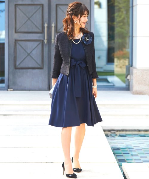 ワンピース＆ジャケットアンサンブルスーツセット「SU509」(505167665  