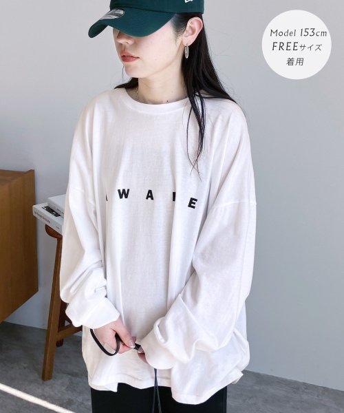 reca(レカ)/ロゴプリントオーバーサイズTシャツ(R23116－k)/img02