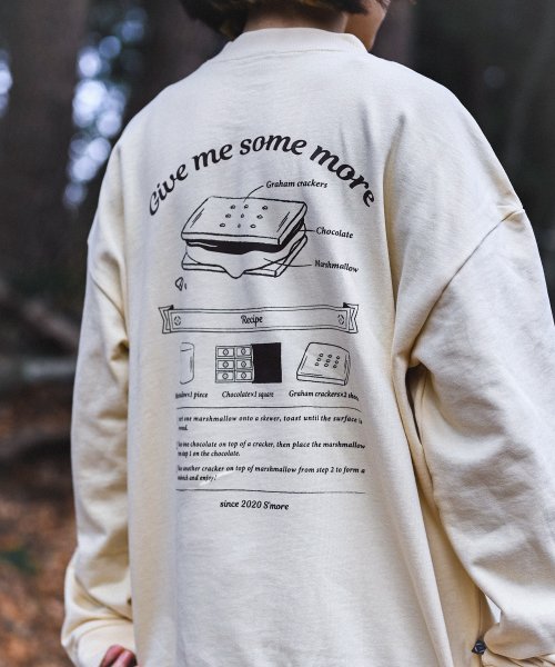 S'more(スモア)/【 S'more 】COTTON CREW NECK BIG SWEAT － S'more recipe/img01