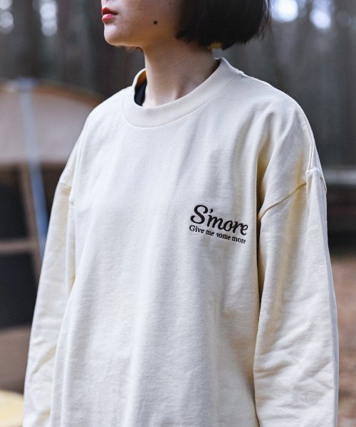 S'more(スモア)/【 S'more 】COTTON CREW NECK BIG SWEAT － S'more recipe/img02