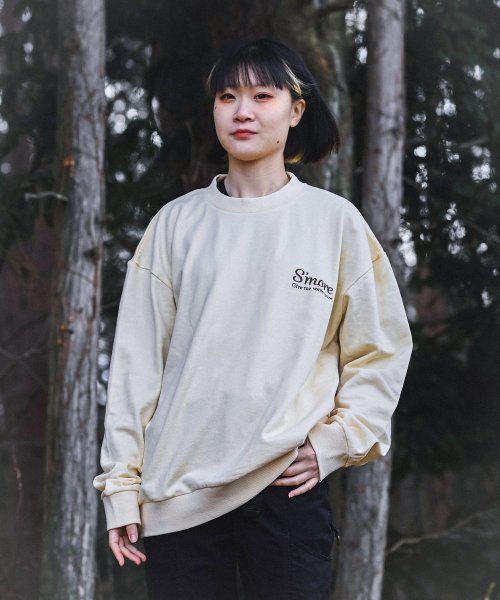 S'more(スモア)/【 S'more 】COTTON CREW NECK BIG SWEAT － S'more recipe/img03