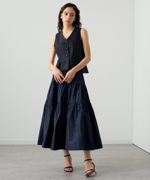 シャンブレータフタティアード スカート D1610834111(12441円)