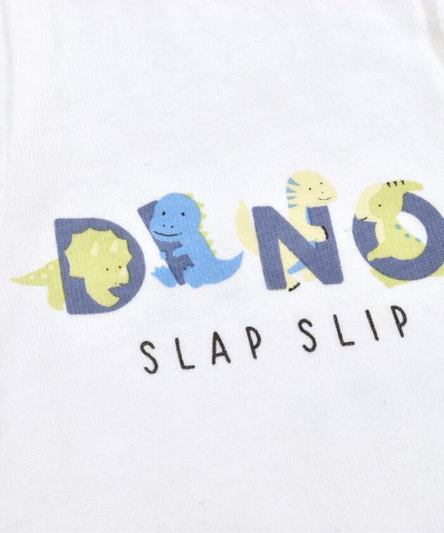 SLAP SLIP BABY(スラップスリップベビー)/恐竜 プリント ロンパース + チェック 柄 スタイ セット ベビー (60~8/img08
