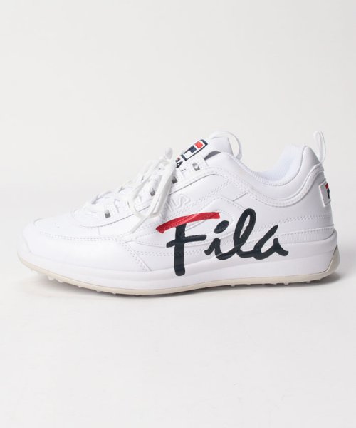 FILA（Shoes）(フィラ（シューズ）)/DISRUPTOR 2 GOLF SCRIPT/ ディスラプター2 ゴルフ スクリプト  スパイクレス 軽量  / ホワイト/img01