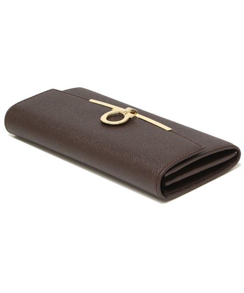 フェラガモ 長財布 ガンチーノクリップ ブラウン レディース FERRAGAMO 22D150 0758588 FERRAGAMO フェラガモ 長財布 ガンチーノクリップ ブラウン レディース 22D150