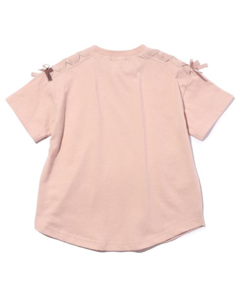 SHOO・LA・RUE(Kids) (シューラルーキッズ)/【110－140cm/吸水速乾】CVC肩レースアップTシャツ/img02