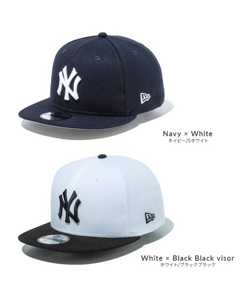 NEW ERA(ニューエラ)/ニューエラ キャップ 9FIFTY メンズ レディース ニューヨーク・ヤンキース ロゴ フラットバイザー アジャスタブル 帽子 定番 NEW ERA/img03