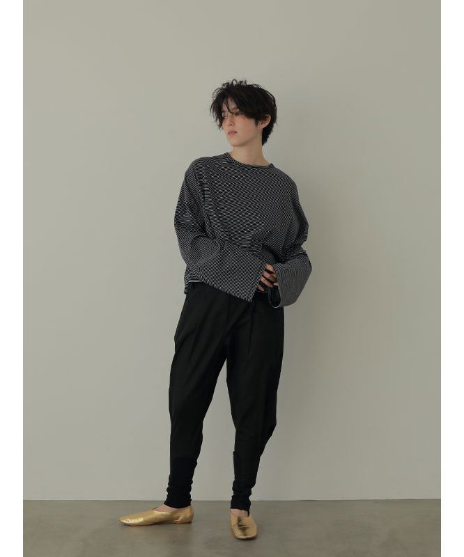 いつでもポイント10倍 ETRETOKYO リネンテーパードパンツ 新品