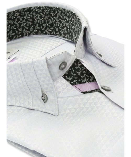 TAKA-Q(タカキュー)/形態安定 スタンダードフィット 3枚衿ボタンダウン 長袖 シャツ メンズ ワイシャツ ビジネス yシャツ 速乾 ノーアイロン 形態安定/img01