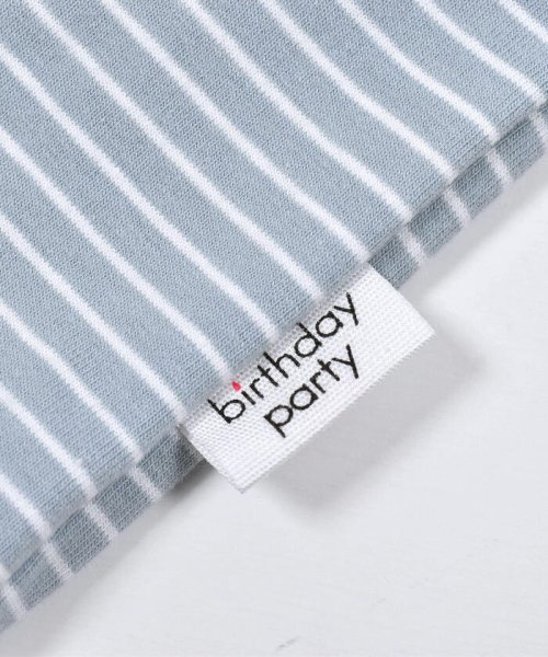 birthday party(バースデーパーティ)/【 お揃い 】 2配色 ボーダー ロゴ  Tシャツ (80~110cm)/img23