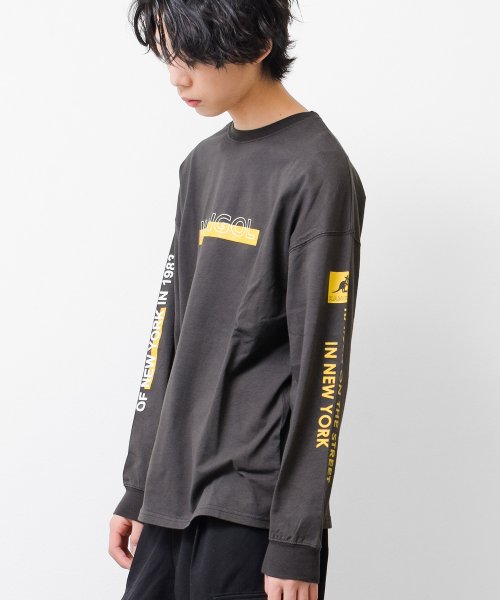 RAT EFFECT(ラット エフェクト)/KANGOL別注袖ネオンプリントロングTシャツ/img04