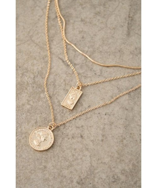 AZUL by moussy(アズールバイマウジー)/COIN THREE－STRAND NECKLACE/img01