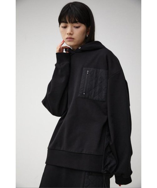 AZUL by moussy(アズールバイマウジー)/QUILTED DETAIL HOODIE/img11