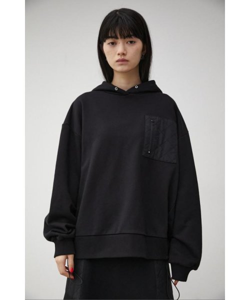AZUL by moussy(アズールバイマウジー)/QUILTED DETAIL HOODIE/img13