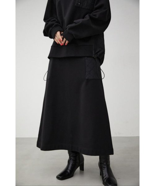 AZUL by moussy(アズールバイマウジー)/QUILTED DETAIL LONG SKIRT/img10