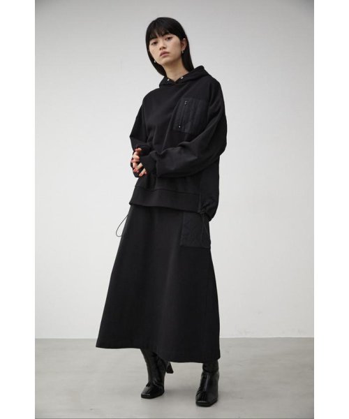 AZUL by moussy(アズールバイマウジー)/QUILTED DETAIL LONG SKIRT/img11