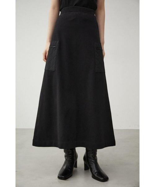 AZUL by moussy(アズールバイマウジー)/QUILTED DETAIL LONG SKIRT/img13