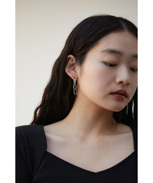 AZUL by moussy(アズールバイマウジー)/SHIMMERING SLVER EARRINGS/img11
