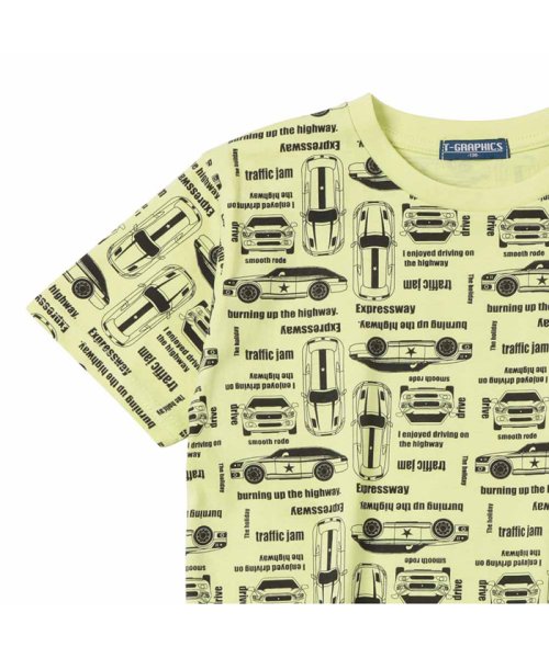 MAC HOUSE(kid's)(マックハウス（キッズ）)/T－GRAPHICS ティーグラフィックス レーシングカー総柄半袖Tシャツ MAB23101/img01