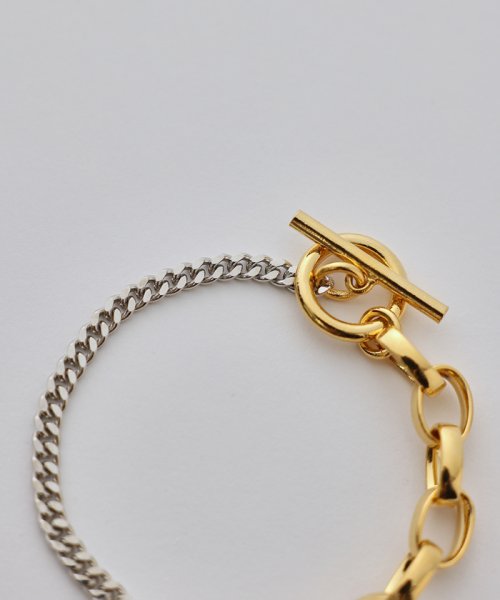 JUNRed(ジュンレッド)/ital. from JUNRed / gold combine bracelet O/img20