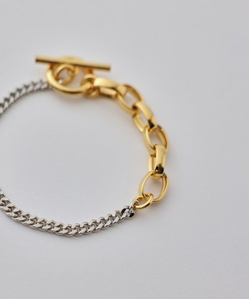 JUNRed(ジュンレッド)/ital. from JUNRed / gold combine bracelet O/img21