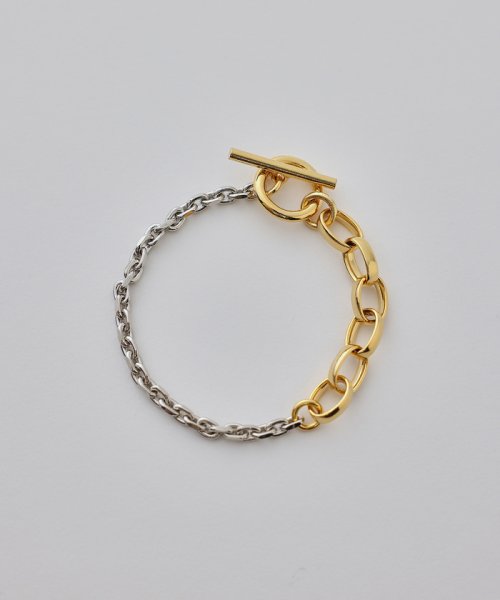 JUNRed(ジュンレッド)/ital. from JUNRed / gold combine bracelet O/img22