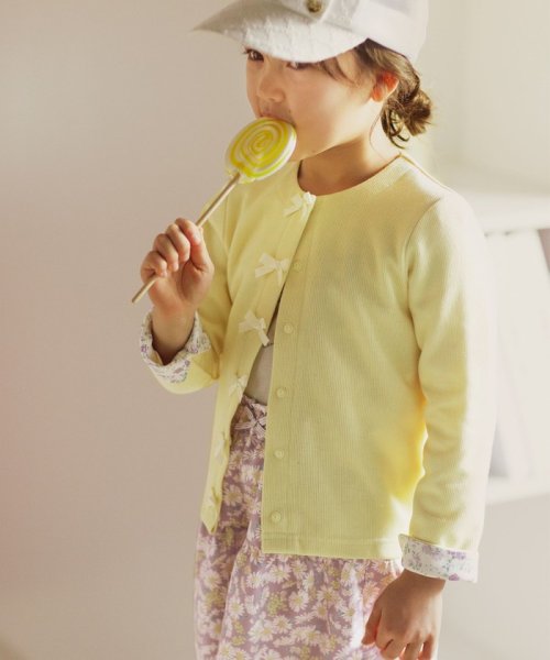 セール】スナップボタン リボン カーディガン(505182268) | エニファム  