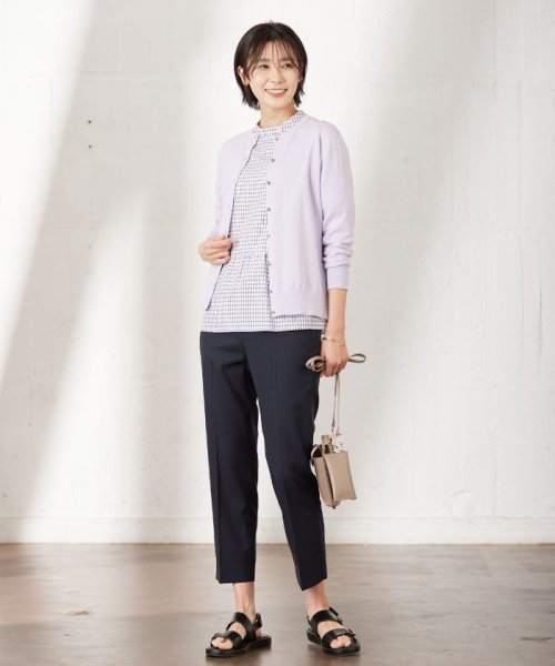 J.PRESS LADIES（LARGE SIZE）(J．プレス　レディス（大きいサイズ）)/【洗える】シャークスキン テーパード パンツ/img13