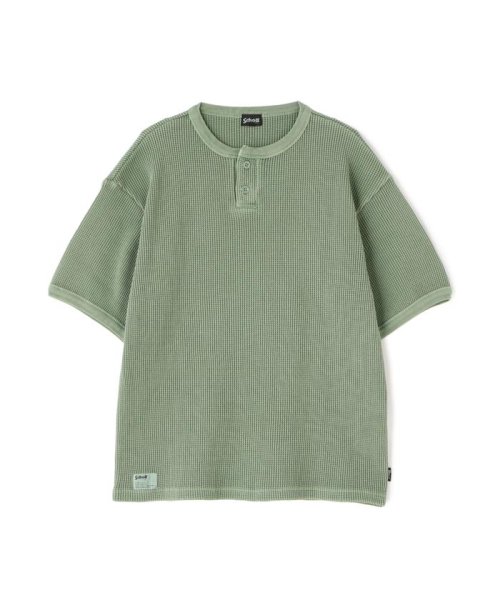 Schott(ショット)/THERMAL PIGMENT O/D HENLEY NECK T－SHIRT/サーマル オーバーダイ ヘンリーネック Tシャツ/img24