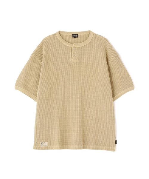 Schott(ショット)/THERMAL PIGMENT O/D HENLEY NECK T－SHIRT/サーマル オーバーダイ ヘンリーネック Tシャツ/img28