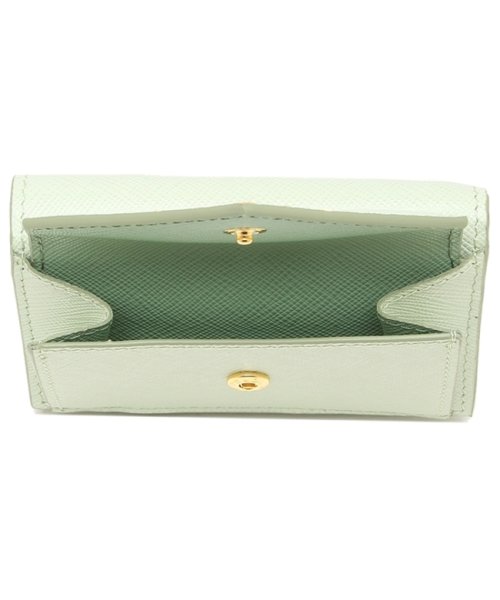プラダ 三つ折り財布 サフィアーノメタルオロ ミニ財布 グリーン レディース PRADA 1MH021 ZLP F0RAY PRADA プラダ 三つ折り財布 サフィアーノメタルオロ ミニ財布 グリーン レディース 1MH021 ZLP SAFFIANO