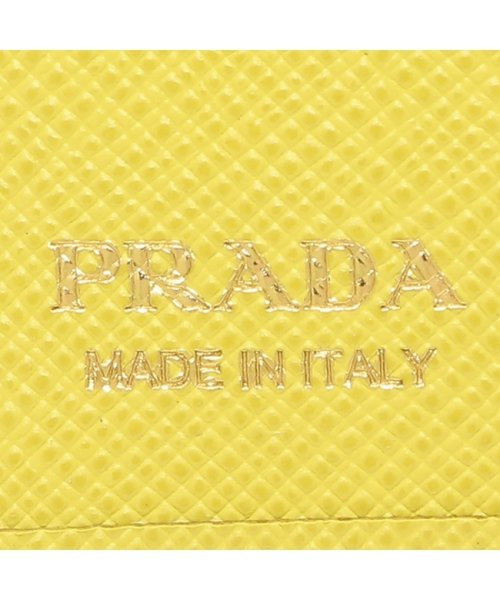 PRADA(プラダ)/プラダ 二つ折り財布 サフィアーノ トライアングルロゴ ミニ財布 イエロー レディース PRADA 1MV204 QHH F0322/img07