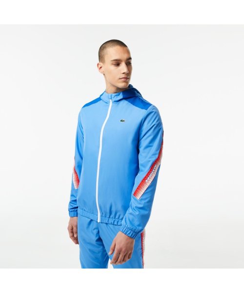 LACOSTESPORTS MENS(ラコステスポーツ　メンズ)/チェッカーテーピングテニスフードジャケット/img01