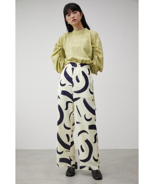 AZUL by moussy(アズールバイマウジー)/NATURE PATTERN WIDE PANTS/img12