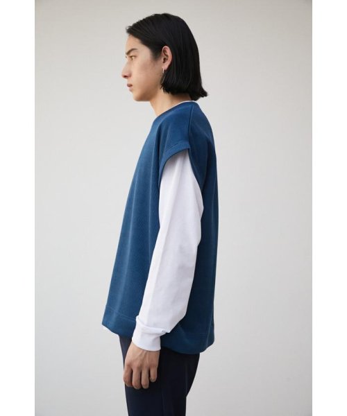 AZUL by moussy(アズールバイマウジー)/KNIT LIKE VEST SET LONG TEE/img23